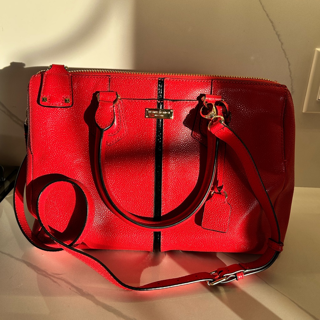 Henri Bendel Red Leather Handbag